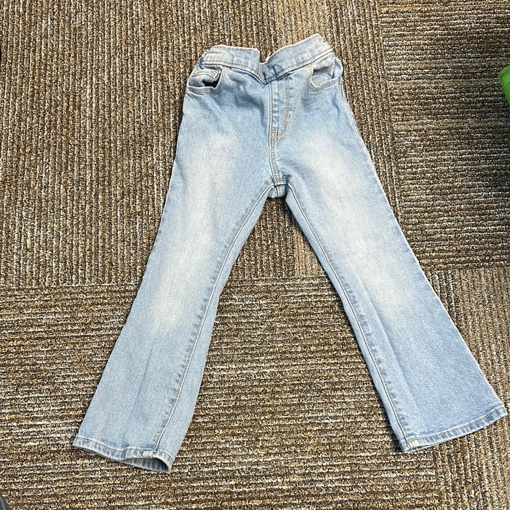 Old Navy Blue Flared Jeans with Elastic Waistband